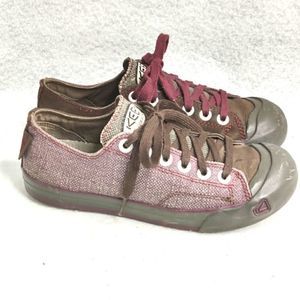 Keen 'Coronado' Canvas Sneakers Sz 7.5 Retro Style in Asymmetrical Colors